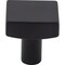 Jeffrey Alexander 1-1/8" Overall Length Matte Black Square Dominique Cabinet Knob 845MB - alternate 6